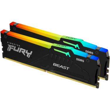 Модуль памяти для компьютера Kingston Fury (ex.HyperX) DDR5 16GB (2x8GB) 5600 MHz FURY Beast RGB Фото 1