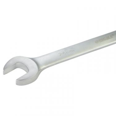 Ключ Sigma ріжково-накидний з тріскачкою 24мм CrV polished Фото 3