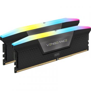 Модуль памяти для компьютера Corsair DDR5 32GB (2x16GB) 6400 MHz Vengeance RGB Black Фото 1