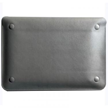 Чехол для ноутбука BeCover 11" MacBook ECO Leather Gray Фото 1