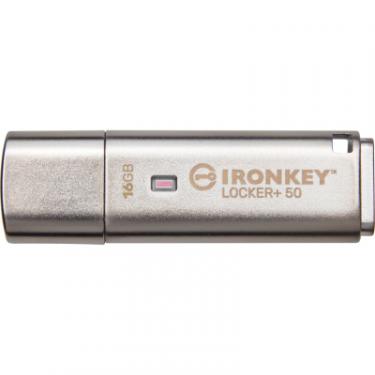 USB флеш накопитель Kingston 16GB IronKey Locker Plus 50 AES Encrypted USB 3.2 Фото 2