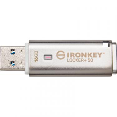 USB флеш накопитель Kingston 16GB IronKey Locker Plus 50 AES Encrypted USB 3.2 Фото 3