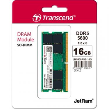 Модуль памяти для ноутбука Transcend SoDIMM DDR5 16GB 5600 MHz JetRam Фото 1
