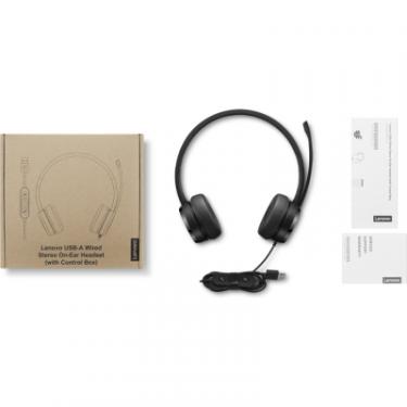 Наушники Lenovo USB-A Wired Stereo On-Ear Black Фото 6