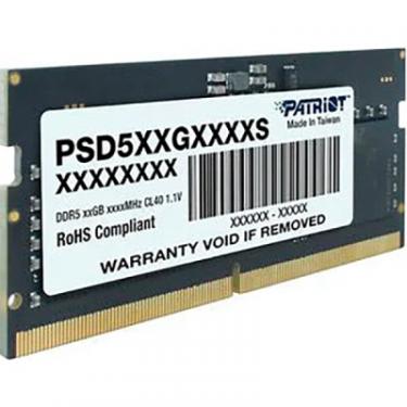 Модуль памяти для ноутбука Patriot SoDIMM DDR5 16GB 5600 MHz Фото 1