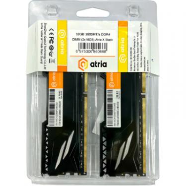 Модуль памяти для компьютера ATRIA DDR4 32GB (2x16GB) 3600 MHz Fly Black Фото 2