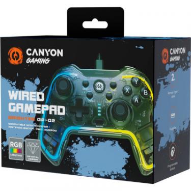 Геймпад Canyon Brighter GP-02 Wired RGB 4in1 PS3/Android BOX-TV/N Фото 1