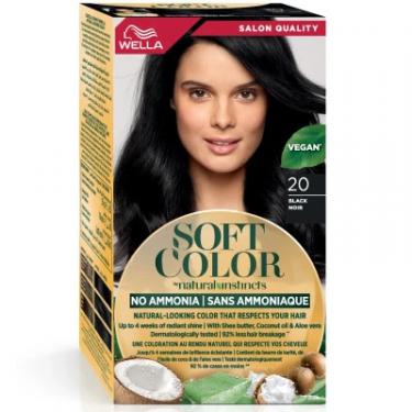 Краска для волос Wella Soft Color Безаміачна 20 - Чорний Фото