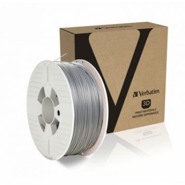 Пластик для 3D-принтера Verbatim ABS 1.75мм Aluminium Grey 1kg Фото 1
