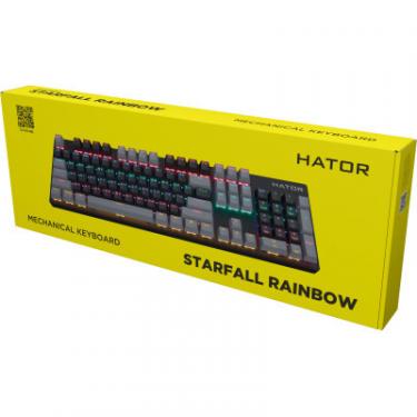 Клавиатура Hator Starfall Rainbow Origin Blue USB Black/Grey Фото 6