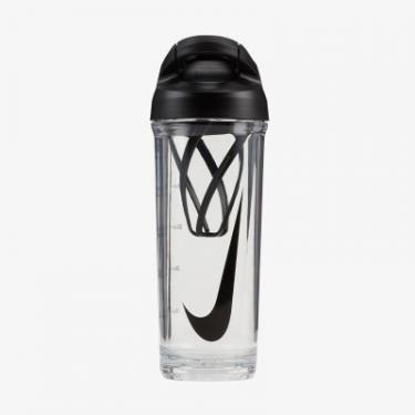 Бутылка для воды Nike TR Hypercharge Shaker Bottle 24 OZ прозора, чорна Фото 1