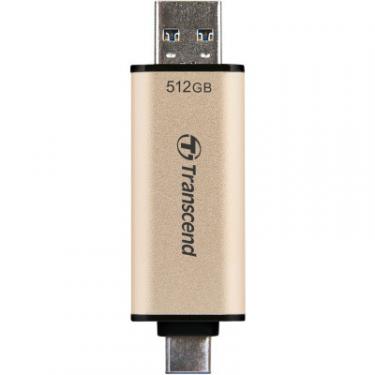 USB флеш накопитель Transcend 512GB JetFlash 930C Gold-Black USB 3.2/Type-C Фото