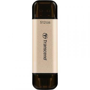 USB флеш накопитель Transcend 512GB JetFlash 930C Gold-Black USB 3.2/Type-C Фото 1