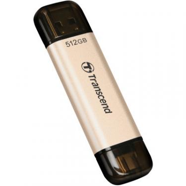 USB флеш накопитель Transcend 512GB JetFlash 930C Gold-Black USB 3.2/Type-C Фото 3