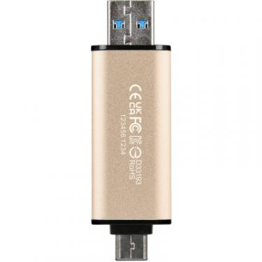 USB флеш накопитель Transcend 512GB JetFlash 930C Gold-Black USB 3.2/Type-C Фото 5