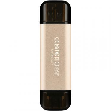 USB флеш накопитель Transcend 512GB JetFlash 930C Gold-Black USB 3.2/Type-C Фото 6
