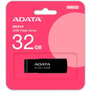 USB флеш накопитель ADATA 32GB UC310 Black USB 3.0 Фото 3