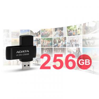 USB флеш накопитель ADATA 32GB UC310 Black USB 3.0 Фото 6