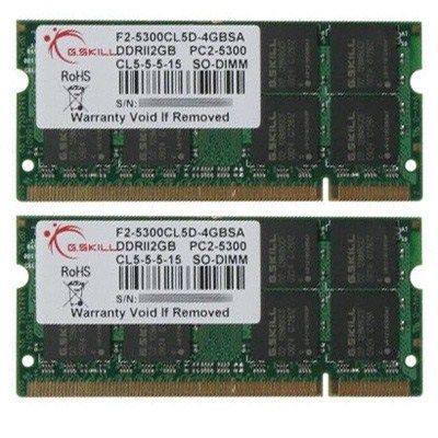 Модуль памяти для ноутбука G.Skill SoDIMM DDR2 4GB(2x2GB) 667 MHz Фото