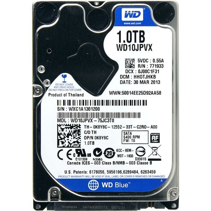 Жесткий диск для ноутбука WD 2.5" 1TB Фото