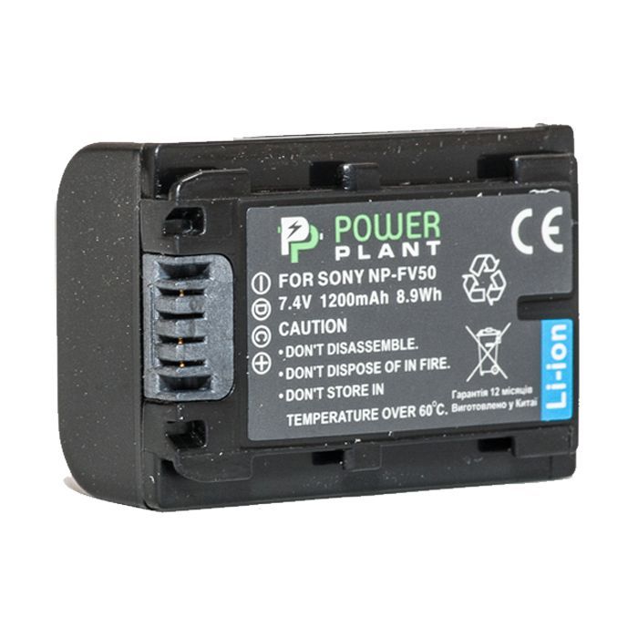 Аккумулятор к фото/видео PowerPlant Sony NP-FV50 Фото