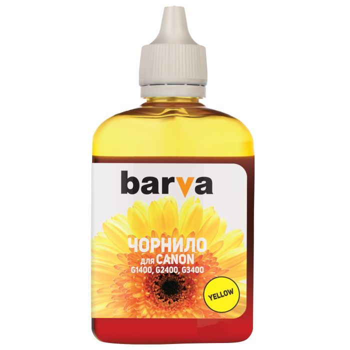 Чернила Barva CANON GI-490 90г YELLOW Фото
