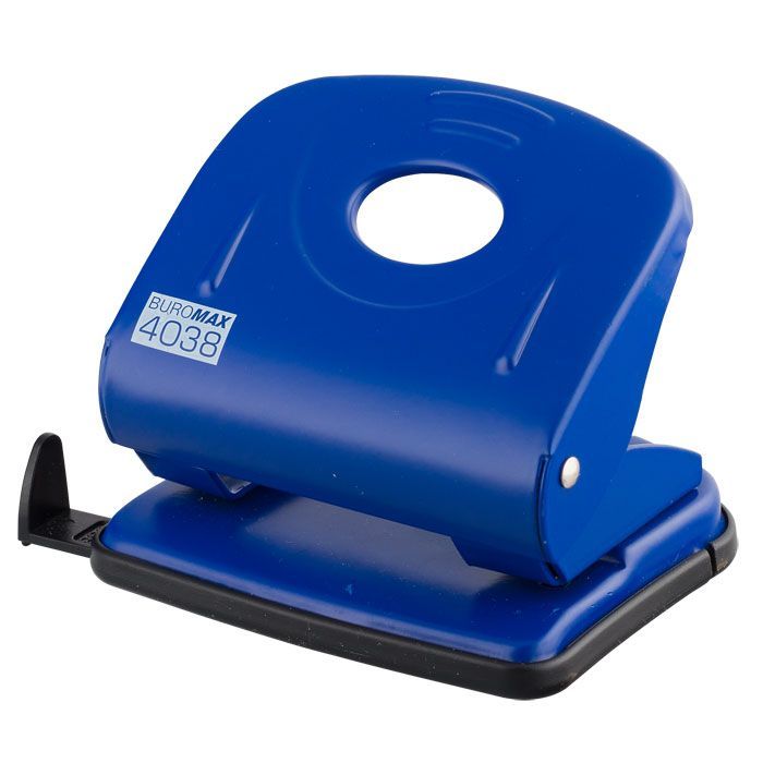 Дырокол Buromax metal, 30sheets, blue Фото