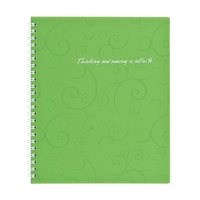 Блокнот Buromax spiral side, В5, 80sheets, Barocco, square, green Фото