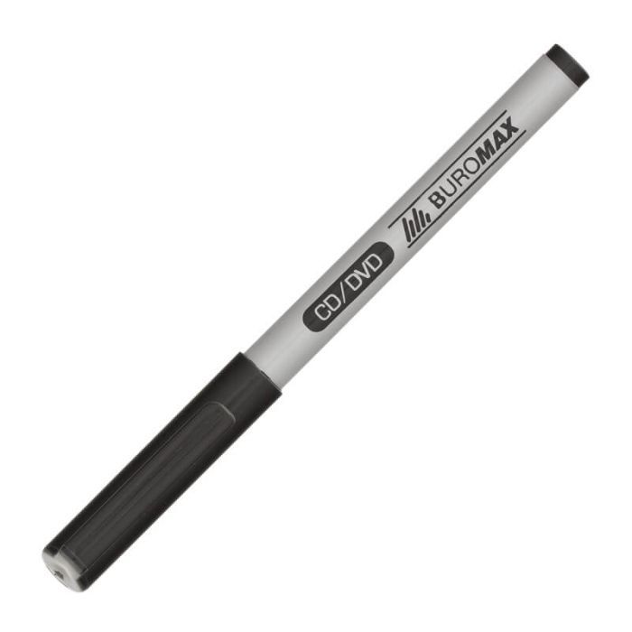 Маркер Buromax CD/DVD "JOBMAX", black, 0.6мм Фото