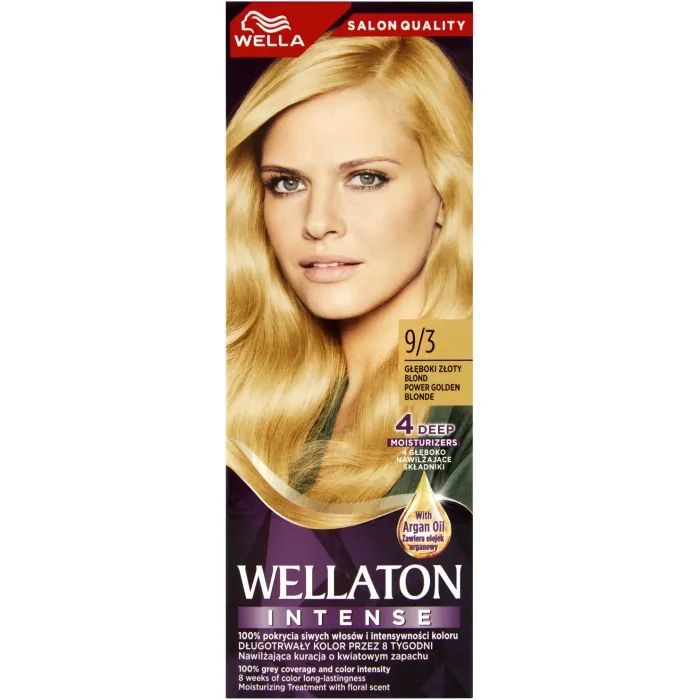Краска для волос Wellaton 9/3 Золотой блондин 110 мл Фото