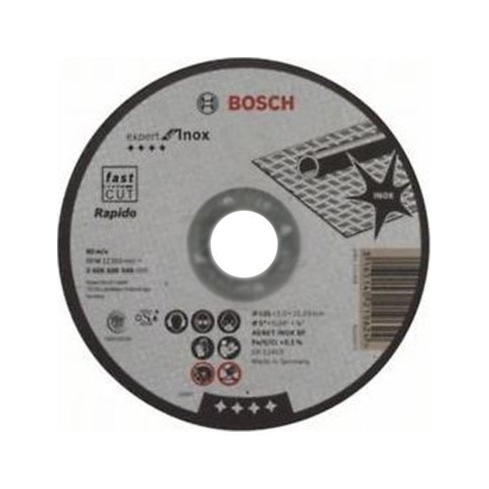 Круг отрезной Bosch отрезной Inox-Rapido, прямий, 125Х1 мм. Фото