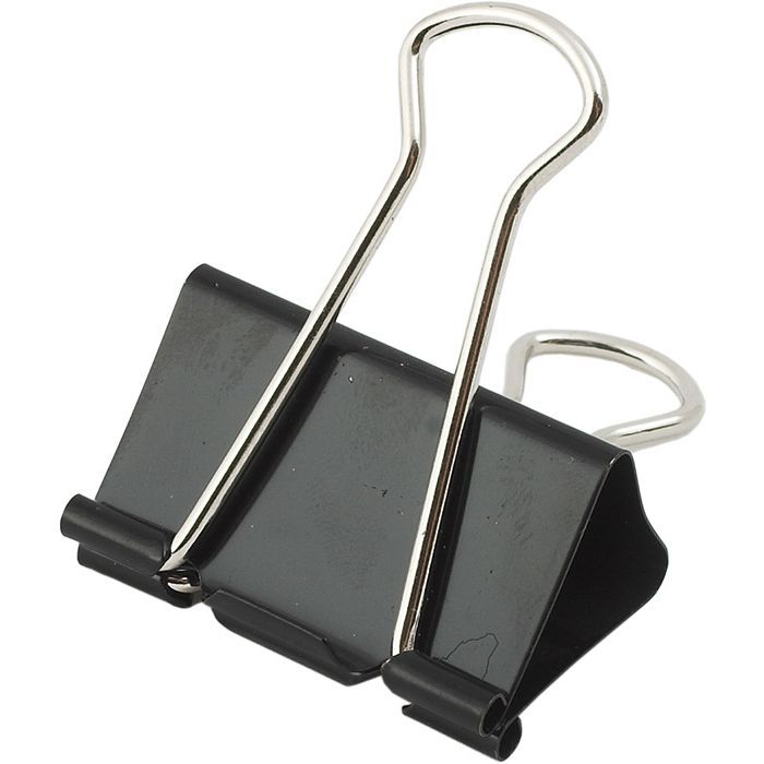 Биндер металлический Buromax 41мм, 12шт, black Фото