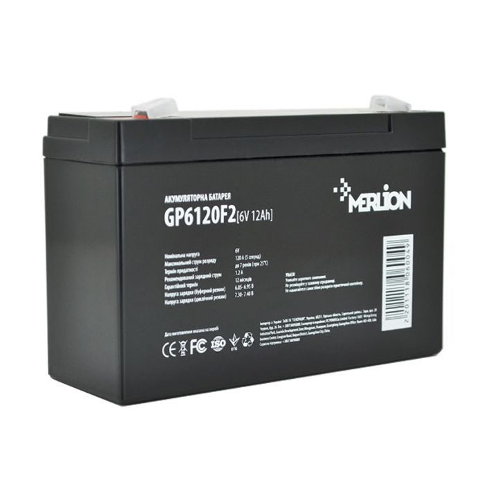 Батарея к ИБП Merlion 6V-12Ah Фото