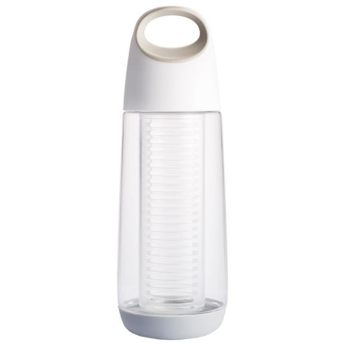 Бутылка для воды XD Modo Фруктовая 650мл серая крышка Фото