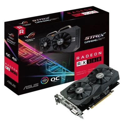 Видеокарта ASUS Radeon RX 560 4096Mb ROG STRIX GAMING OC Фото