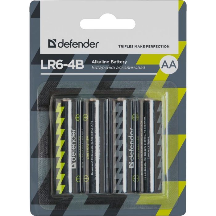 Батарейка Defender AA LR6-4B * 4 Фото