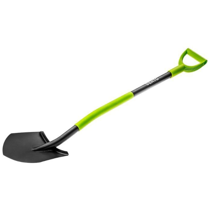 Лопата Verto металлическая ручка, с держателем Фото