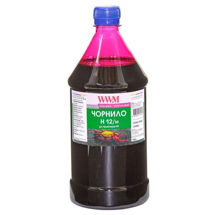 Чернила WWM HP №10/11/82 1000г Magenta Фото