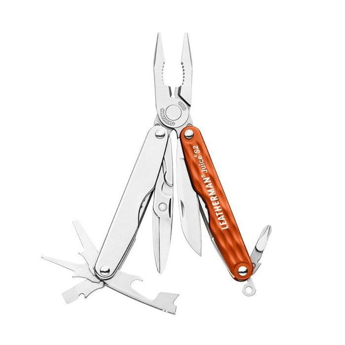 Мультитул Leatherman Juice S2- CINNABAR ORANGE, картонная коробка Фото