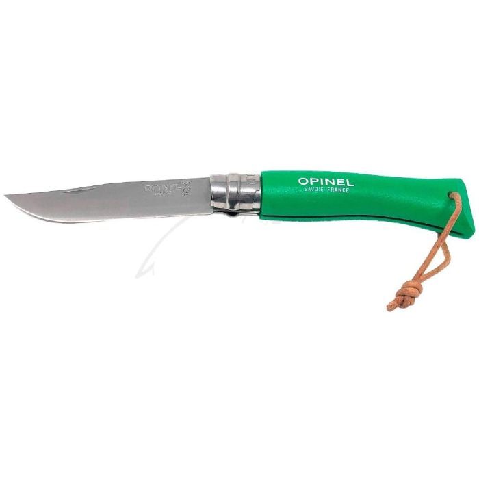 Нож Opinel №7 Inox VRI Trekking зеленый, без упаковки Фото