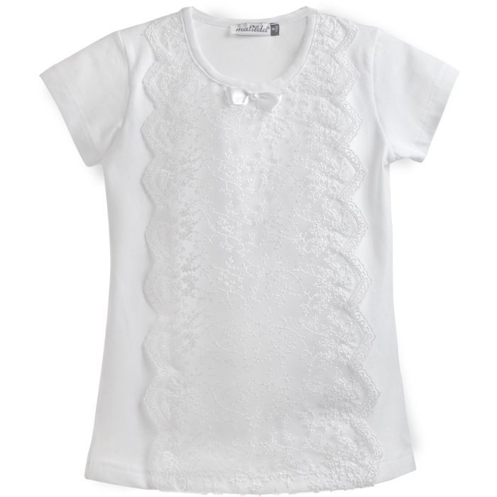 Кофта детская Matilda с кружевом с коротким рукавом Фото