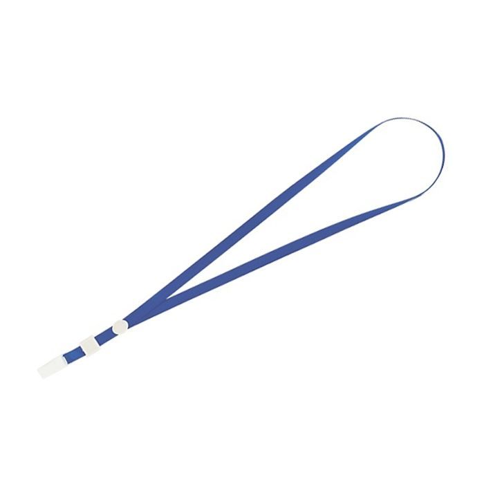 Шнурок для бейджа Buromax 460х10 мм Blue Фото