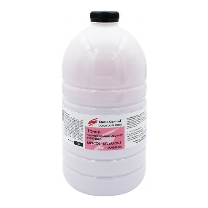 Тонер Static Control HP CLJ universal 1кг, фасовка, magenta Фото