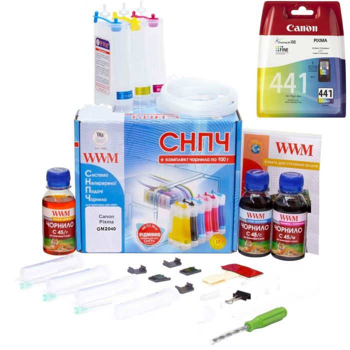 СНПЧ WWM Canon Pixma GM2040 + CL441 Фото