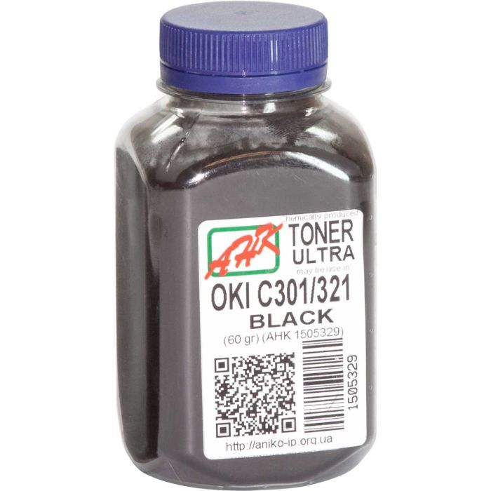 Тонер AHK OKI C301/321, 60г Black Фото