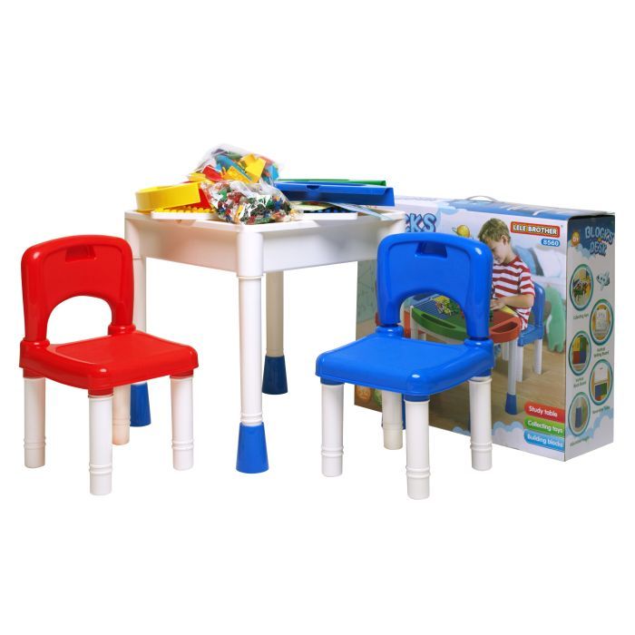 Детский стол Microlab Toys Конструктор Игровой Центр + 2 стула Фото 2