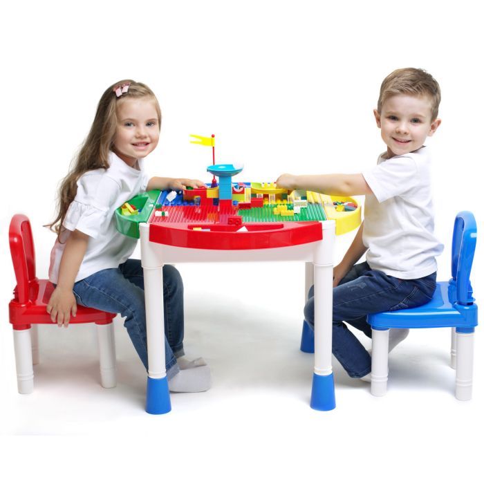 Детский стол Microlab Toys Конструктор Игровой Центр + 2 стула Фото 5