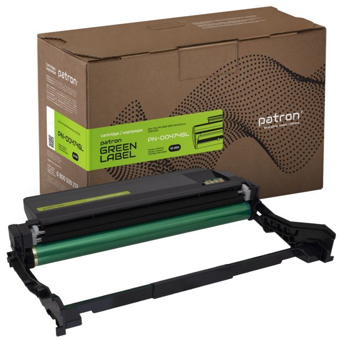 Драм картридж Patron XEROX Phaser 3052/101R00474 GREEN Label Фото