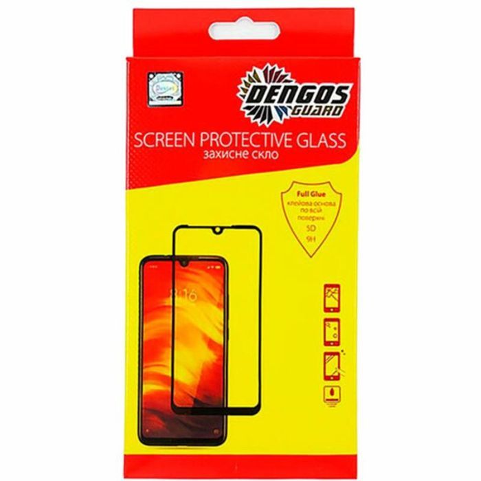 Стекло защитное Dengos Full Glue Vivo X50, black frame Фото