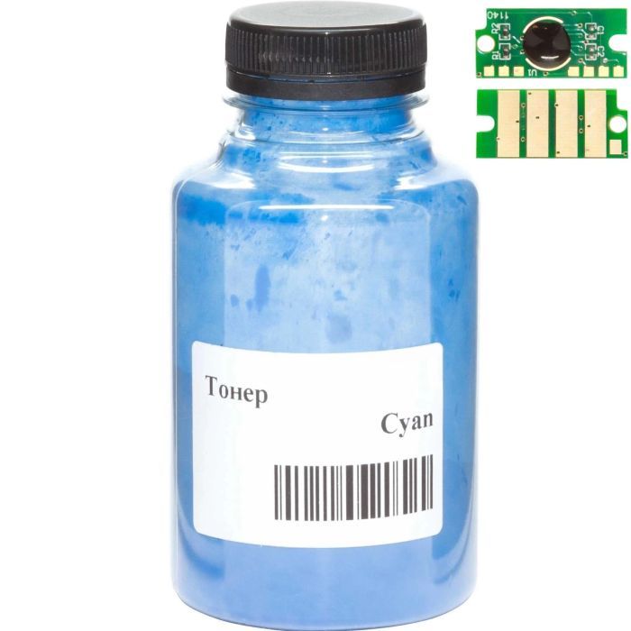 Тонер AHK Xerox Phaser 6510, 130г, Cyan +chip Фото